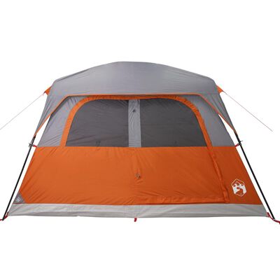 vidaXL Tente de cabine familiale 6 personnes orange imperméable