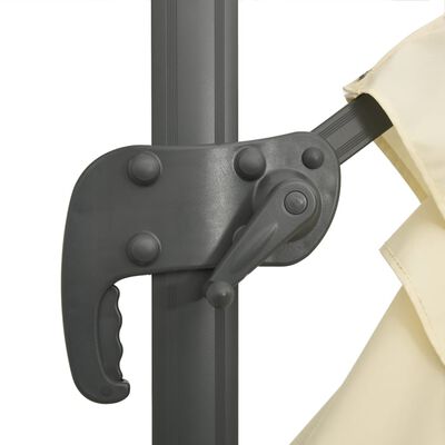 vidaXL Parasol de jardin en porte-à-faux avec mât en aluminium