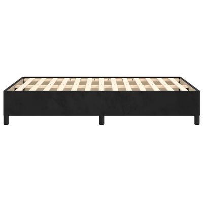 vidaXL Cadre de lit sans matelas noir 120x190 cm velours