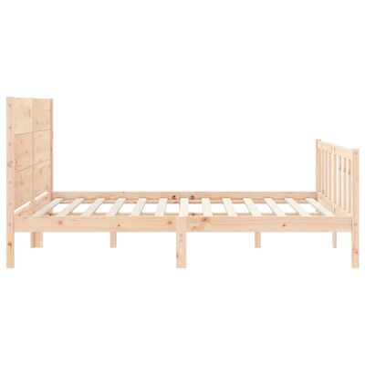 vidaXL Cadre de lit sans matelas bois de pin massif