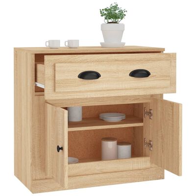 vidaXL Buffet chêne sonoma 70x35,5x67,5 cm bois d'ingénierie