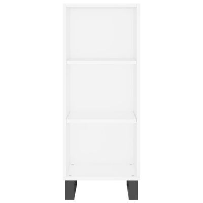 vidaXL Buffet blanc 34,5x32,5x90 cm bois d'ingénierie