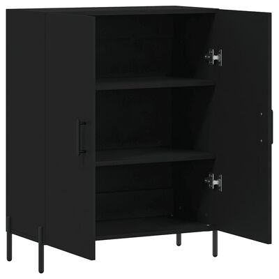 vidaXL Buffet noir 69,5x34x90 cm bois d'ingénierie