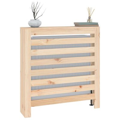 vidaXL Cache-radiateur 79,5x19x84 cm Bois massif de pin