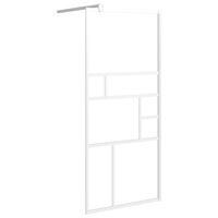 vidaXL Paroi de douche 90x195 cm ESG Verre Blanc