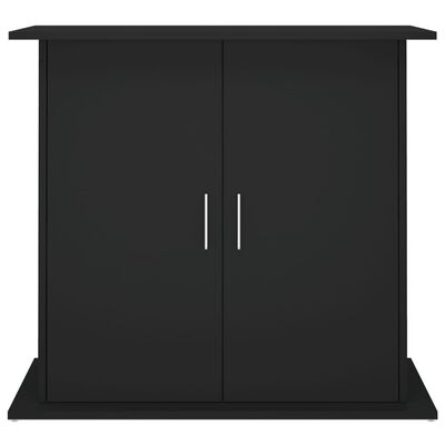 vidaXL Support pour aquarium noir 81x36x73 cm bois d'ingénierie