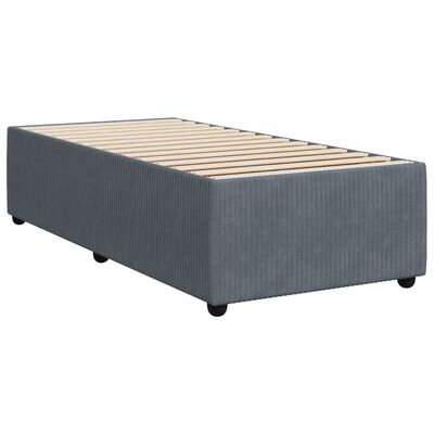 vidaXL Cadre de lit sans matelas gris foncé 80x200 cm velours