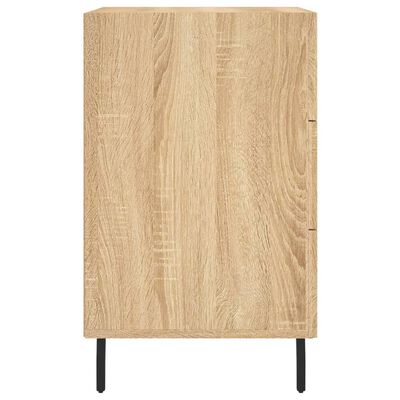 vidaXL Table de chevet chêne sonoma 40x40x66 cm bois d'ingénierie