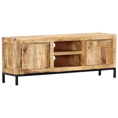 vidaXL Meuble TV 118 x 30 x 45 cm Bois de manguier massif