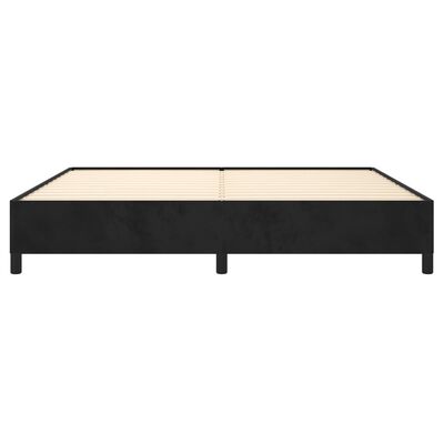 vidaXL Cadre de lit sans matelas noir 200x200 cm velours