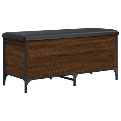 vidaXL Banc de rangement chêne marron 102x42x45 cm bois d'ingénierie