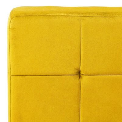 vidaXL Chaise de relaxation 65x79x87 cm Jaune moutarde Velours