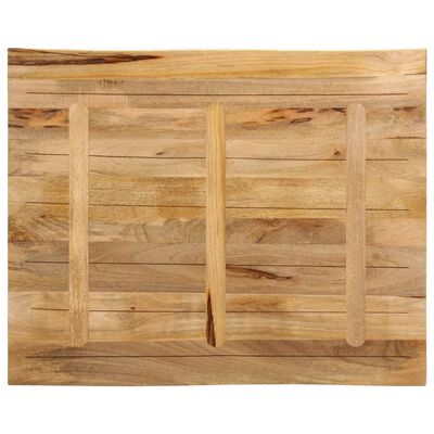 vidaXL Dessus de table bord vivant 90x80x2,5 cm bois de manguier brut