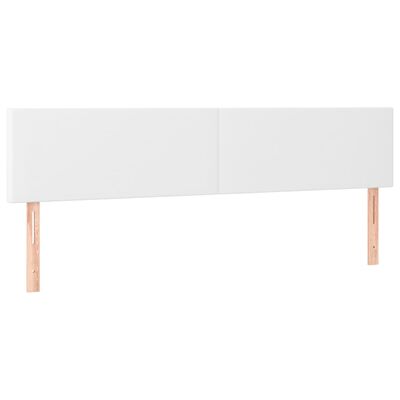 vidaXL Têtes de lit 2 pcs Blanc 80x5x78/88 cm Similicuir