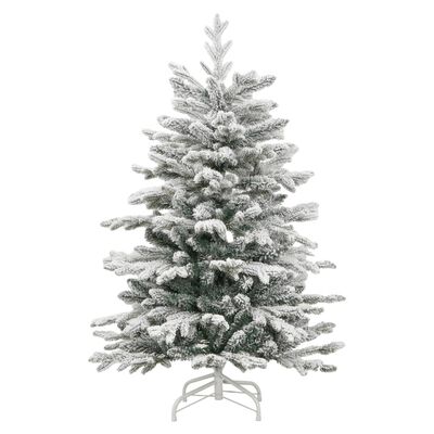 vidaXL Sapin de Noël artificiel à charnières avec neige floquée 150 cm