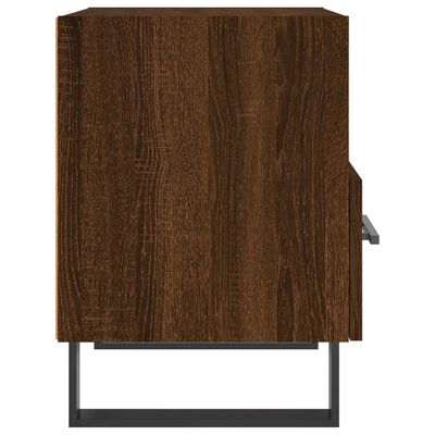 vidaXL Table de chevet chêne marron 40x35x47,5 cm bois d’ingénierie