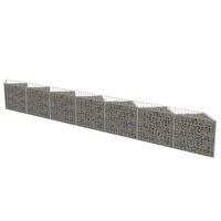 vidaXL Mur de gabion Acier galvanisé 450 x 30 x 50 cm