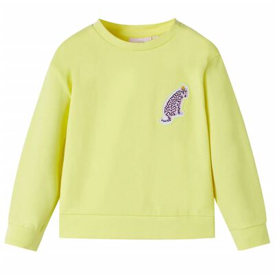 Sweatshirt pour enfants jaune 128