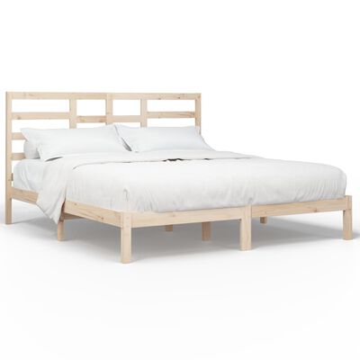 vidaXL Cadre de lit sans matelas bois massif 180x200 cm