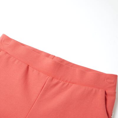 Pantalon à jambes larges pour enfants corail 116