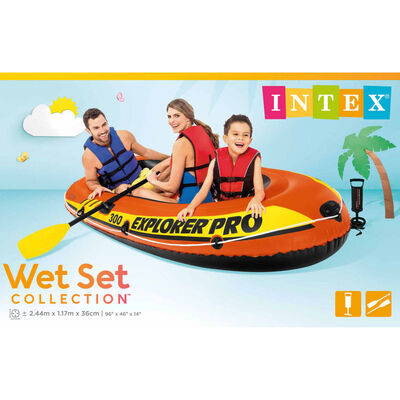 Intex Canot gonflable Explorer Pro 300 avec rames et pompe 58358NP