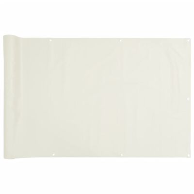 vidaXL Écran d'intimité de balcon blanc 600x120 cm PVC