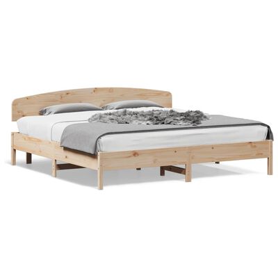 vidaXL Cadre de lit sans matelas 200x200 cm bois massif de pin