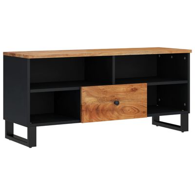 vidaXL Meuble TV 100x33x46 cm bois d'acacia solide et d'ingénierie