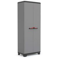 Keter Armoire de rangement polyvalente Stilo Gris et noir 173 cm