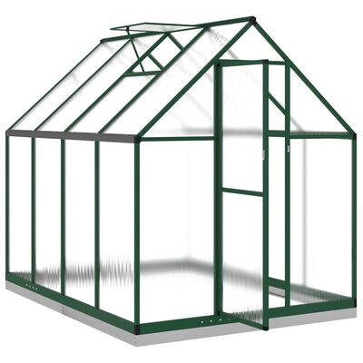 vidaXL Serre avec cadre de base vert 224x169x202 cm aluminium