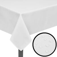 vidaXL Nappes de table 5 pcs Blanc 100x100 cm