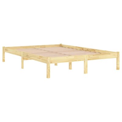 vidaXL Cadre de lit bois massif 180x200 cm super king