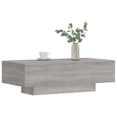 vidaXL Table basse sonoma gris 100x49,5x31 cm bois d'ingénierie