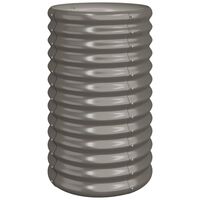 vidaXL Jardinière de jardin Acier enduit de poudre 40x40x68 cm Gris