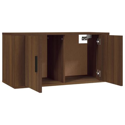 vidaXL Meubles TV muraux 2 pcs chêne marron 80x34,5x40 cm