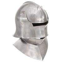 vidaXL Casque de chevalier médiéval antique pour GN Argenté Acier