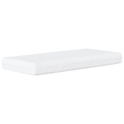 vidaXL Lit de jour avec matelas taupe 90x200 cm tissu