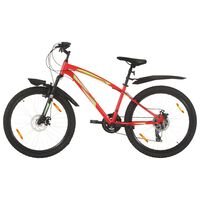 vidaXL Vélo de montagne 21 vitesses Roues de 26 pouces 36 cm Rouge