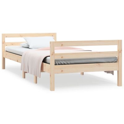 vidaXL Cadre de lit sans matelas 90x200 cm bois de pin massif