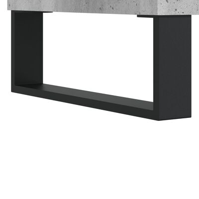 vidaXL Buffet haut gris béton 69,5x31x115 cm bois d'ingénierie