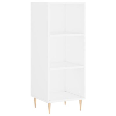 vidaXL Buffet haut Blanc 34,5x32,5x180 cm Bois d'ingénierie