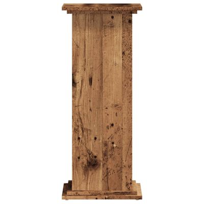 vidaXL Support pour plantes vieux bois 33x33x80 cm bois d'ingénierie