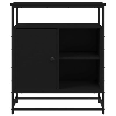 vidaXL Buffet noir 69x35x80 cm bois d'ingénierie