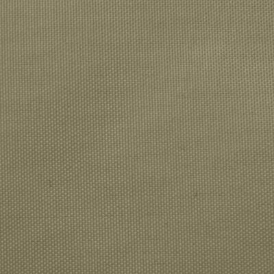 vidaXL Voile de parasol tissu oxford triangulaire 3x4x4 m beige