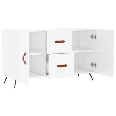 vidaXL Buffet blanc brillant 100x36x60 cm bois d'ingénierie