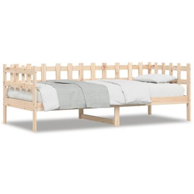 vidaXL Lit de jour sans matelas 90x200 cm bois de pin massif