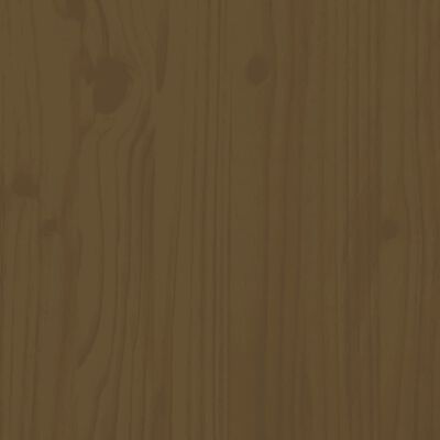 vidaXL Cadre de lit Marron miel Bois de pin massif 160x200 cm