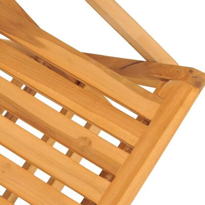 vidaXL Chaises de jardin pliantes lot de 4 61x67x90cm bois massif teck