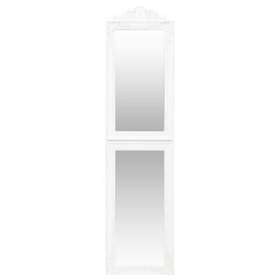 vidaXL Miroir sur pied Blanc 50x200 cm