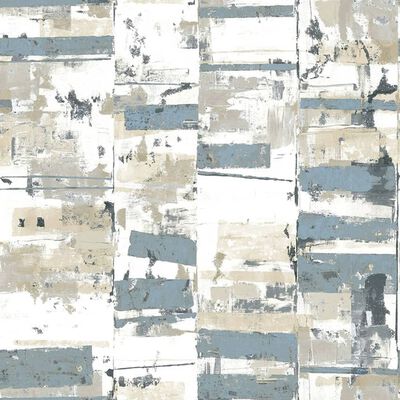 Noordwand Papier peint Friends & Coffee Industrial Weathered Bleu